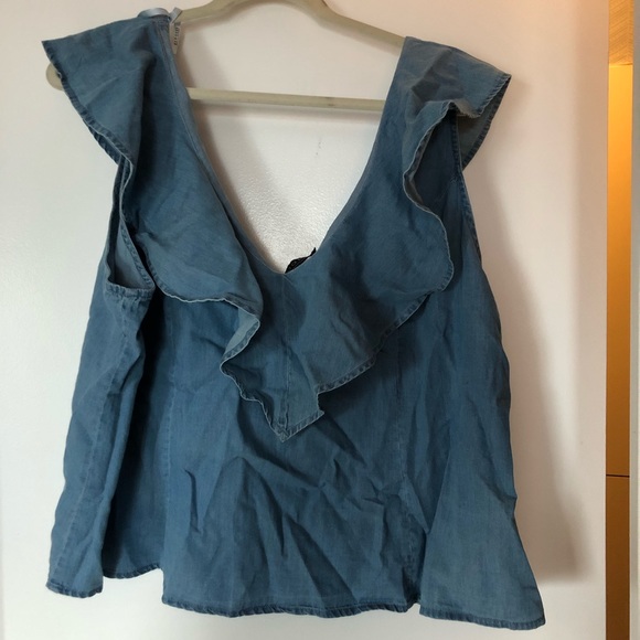 Eloquii Ruffle Sleeve Top - Picture 2 of 4